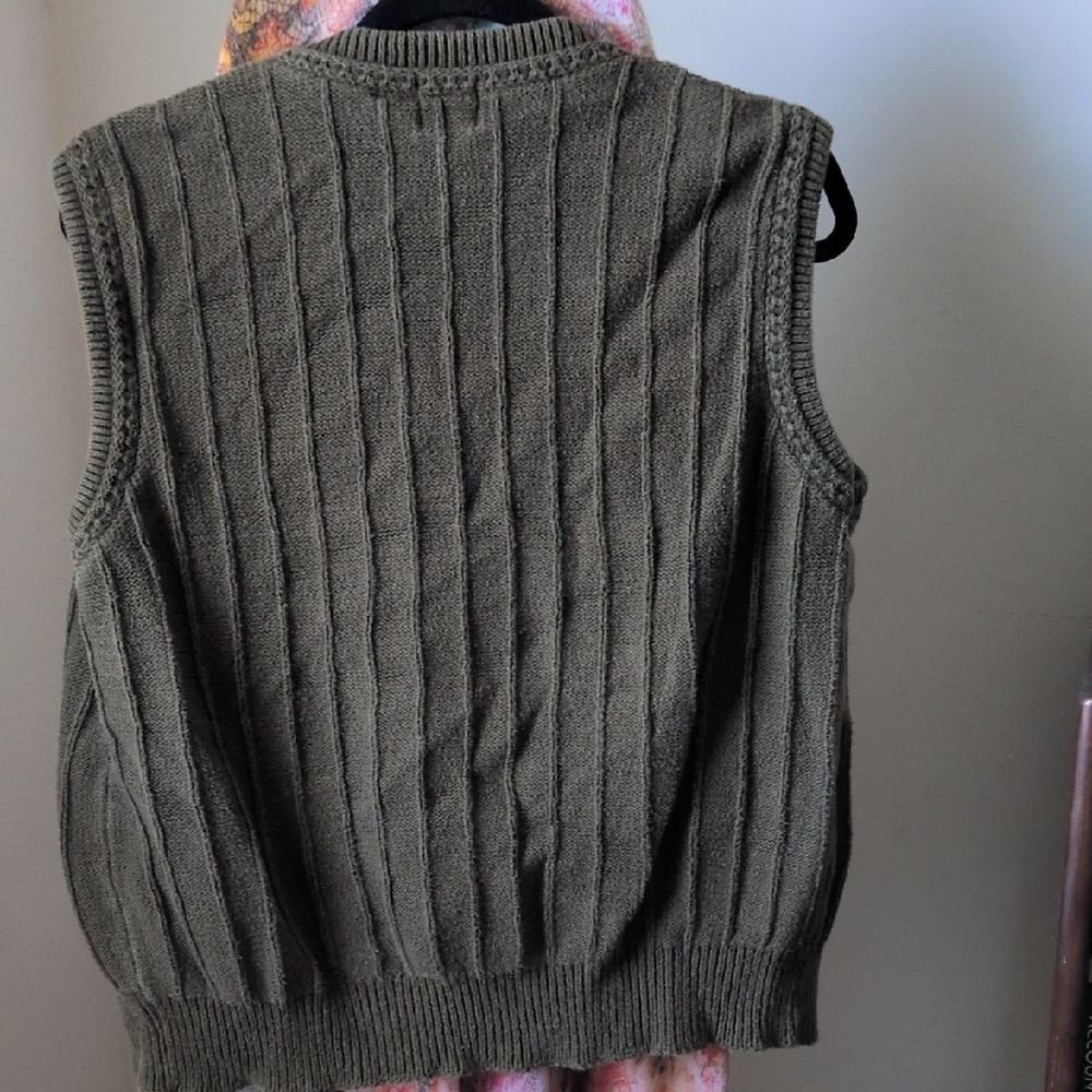 Structure Green Cardigan Sweater - Picture 4 of 4